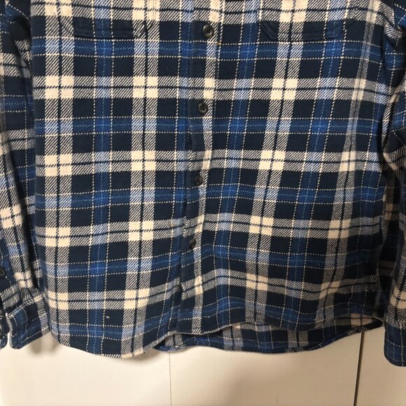 Orvis Blue Plaid Flannel Overshirt/ Shacket - Medium - Picture 8 of 9